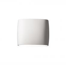 Justice Design Group CER-8855-BIS-LED2-2000 - Wide ADA Oval LED Wall Sconce- Open Top & Bottom