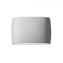 Justice Design Group CER-8898-BIS-LED2-2000 - Wide ADA Large Oval LED Wall Sconce - Closed Top