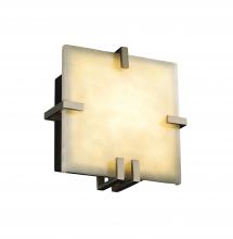 Justice Design Group CLD-5550-NCKL-LED1-1000 - Clips Square LED Wall Sconce (ADA)