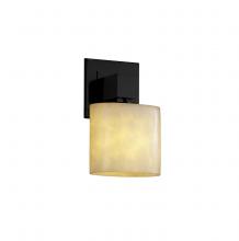 Justice Design Group CLD-8707-30-MBLK - Aero ADA 1-Light Wall Sconce (No Arms)