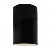 Justice Design Group CER-0940-BLK - Small Cylinder - Closed Top