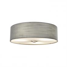 Justice Design Group FAB-9595-GRAY-NCKL - Classic 15" Close-to-ceiling Drum