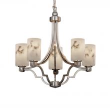 Justice Design Group FAL-8500-10-NCKL - Argyle 5-Light Chandelier