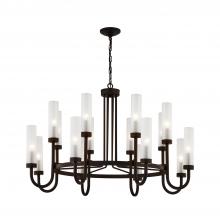 Justice Design Group FSN-4345-CLFR-DBRZ - Anchor 42" Chandelier