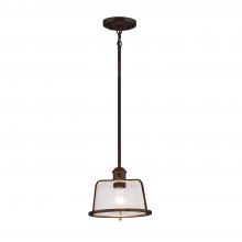 Justice Design Group FSN-4422-SEED-DBRZ - Revere 9" 1-Light Pendant