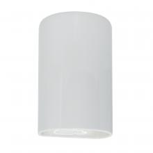 Justice Design Group CER-0940-WHT - Small Cylinder - Closed Top