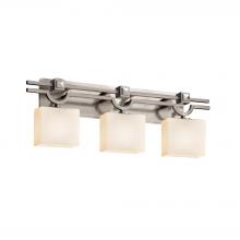 Justice Design Group FSN-8503-55-OPAL-NCKL - Argyle 3-Light Bath Bar