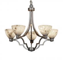 Justice Design Group FAL-8500-15-DBRZ - Argyle 5-Light Chandelier