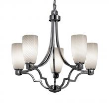 Justice Design Group FSN-8500-30-RBON-CROM - Argyle 5-Light Chandelier