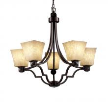 Justice Design Group FSN-8500-30-OPAL-NCKL - Argyle 5-Light Chandelier