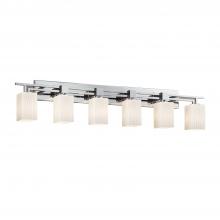  FSN-8706-15-RBON-CROM - Aero 6-Light Bath Bar