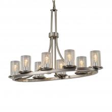 Justice Design Group FSN-8751-10-SEED-NCKL-LED8-5600 - Dakota 8-Light Oval Ring LED Chandelier