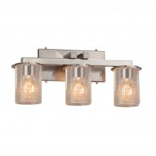 Justice Design Group FSN-8773-10-SEED-NCKL - Dakota 3-Light Bath Bar