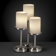 Justice Design Group FSN-8797-10-OPAL-MBLK - Dakota 3-Light Table Lamp