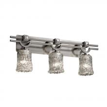 Justice Design Group GLA-8503-26-CLRT-NCKL - Argyle 3-Light Bath Bar