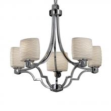 Justice Design Group POR-8500-10-BANL-CROM - Argyle 5-Light Chandelier