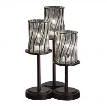 Justice Design Group WGL-8797-10-SWCB-MBLK - Dakota 3-Light Table Lamp