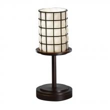 Justice Design Group WGL-8798-10-SWCB-NCKL - Dakota 1-Light Table Lamp (Short)