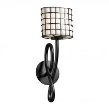 Justice Design Group WGL-8911-30-SWCB-MBLK - Capellini 1-Light Wall Sconce