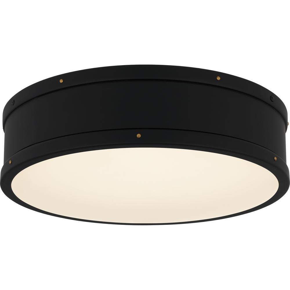 Ahoy Integrated LED Matte Black Flush Mount