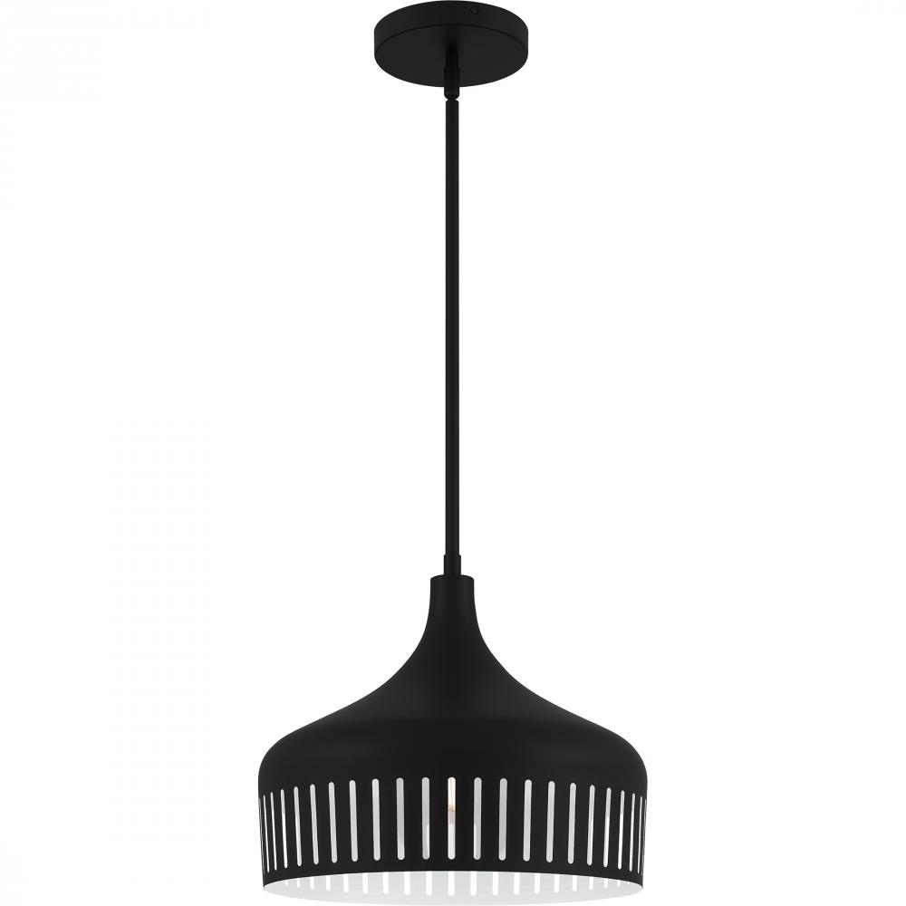 Keagan 1-Light Matte Black Pendant Light