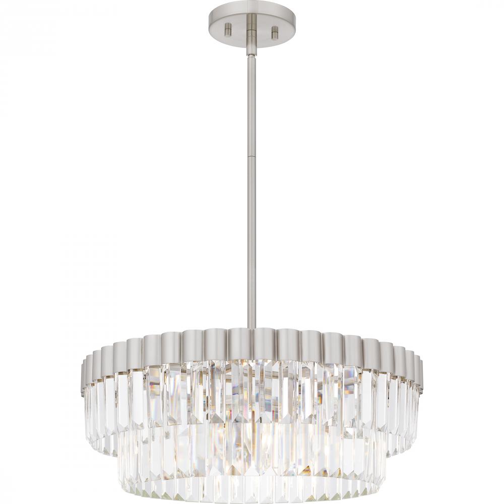 Starlight 4-Light Brushed Nickel Pendant Light