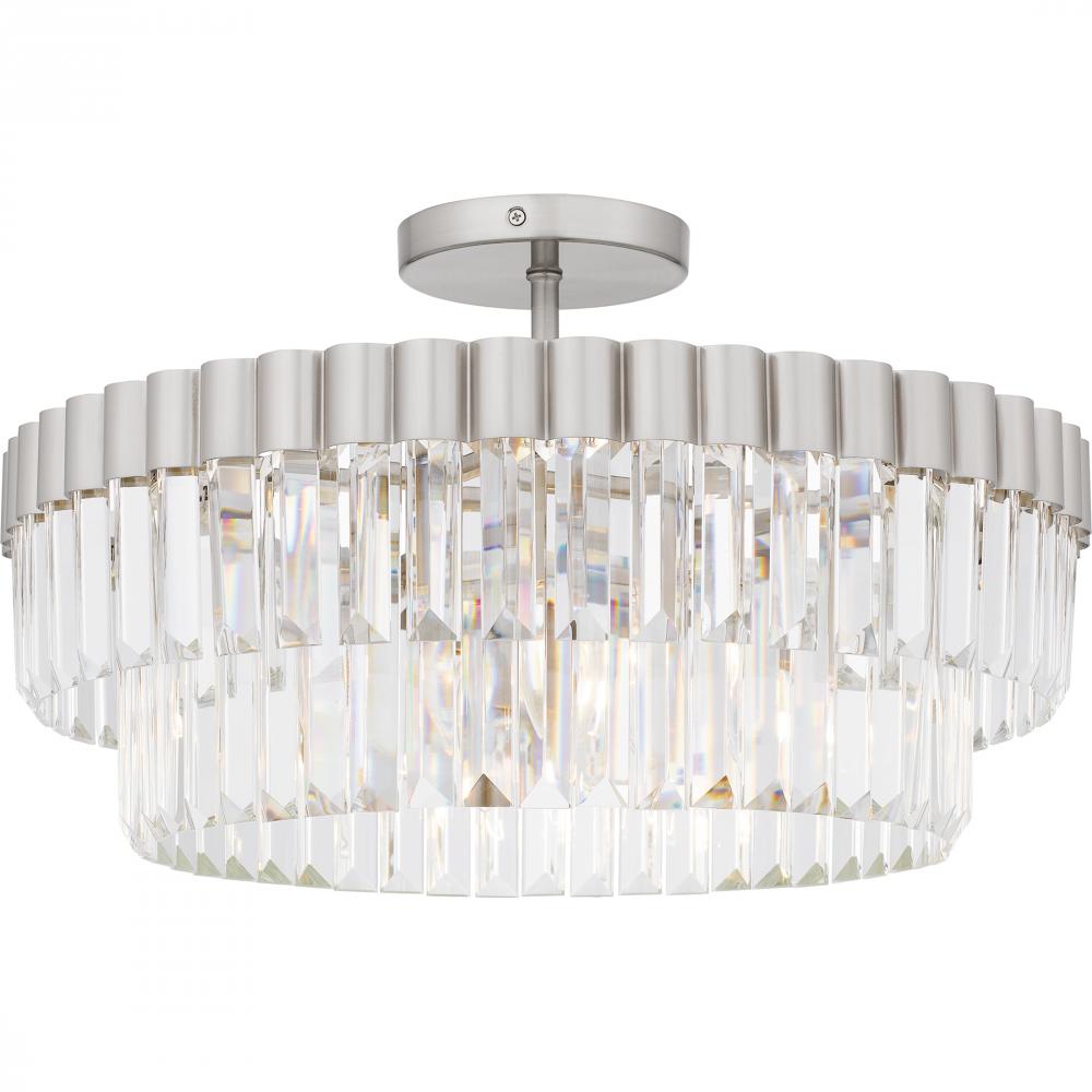 Starlight 4-Light Brushed Nickel Semi-Flush Mount