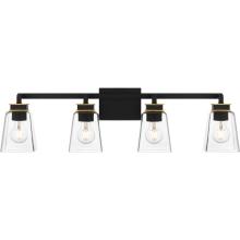 Quoizel ALY8632MBK - Almany 4-Light Matte Black Bath Light