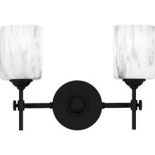 Quoizel ARI8615MBK - Aria 2-Light Matte Black Bath Light