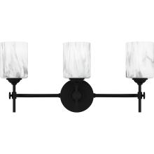 Quoizel ARI8622MBK - Aria 3-Light Matte Black Bath Light