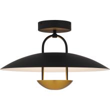  BIN1718MBK - Bingham Matte Black Semi-Flush Mount