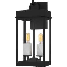  CAM8408MBK - Carmen 2-Light Matte Black Outdoor Wall Lantern