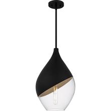  QMP6797MBK - Drover 1-Light Matte Black Pendant