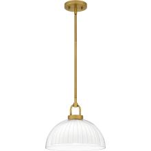 Quoizel QP6217BRG - Jansen 1-Light Brushed Gold Pendant Light