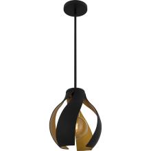 Quoizel QP6739MBK - Kiko 1-Light Matte Black Pendant Light