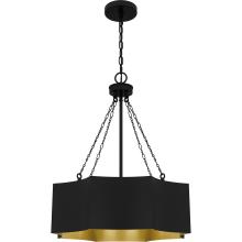 Quoizel QP6755MBK - Zyler 4-Light Matte Black Pendant Light