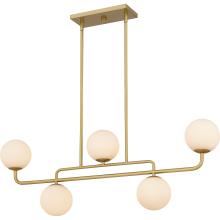 Quoizel RGS540BRG - Regis 5-Light Brushed Gold Island Light