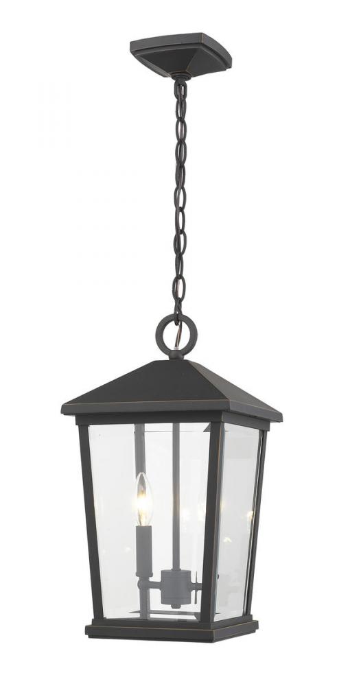 2 Light Outdoor Chain Mount Ceiling Fixture