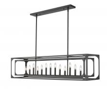  3038-13L-MB - 13 Light Linear Chandelier