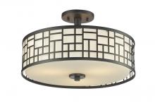  329-SF16-BRZ - 3 Light Semi Flush Mount