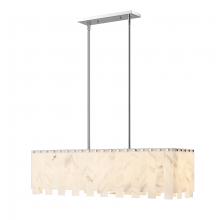  345-40L-PN - 5 Light Linear Chandelier