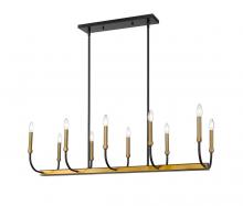  479-10L-MB-OBR - 10 Light Linear Chandelier