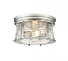  491F2-BN - 2 Light Flush Mount