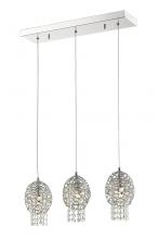  889CH-3B - 3 Light Linear Chandelier