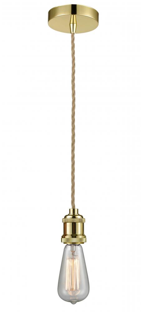 Edison - 1 Light - 2 inch - Gold - Cord hung - Mini Pendant
