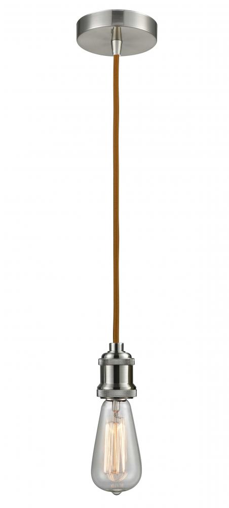 Edison - 1 Light - 2 inch - Satin Nickel - Cord hung - Mini Pendant