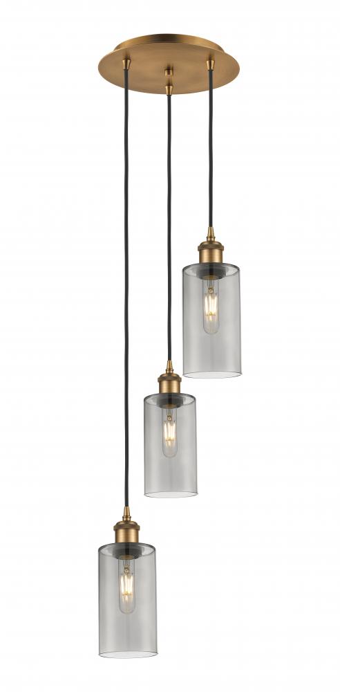 Crown Point - 3 Light - 13 inch - Brushed Brass - Multi Pendant