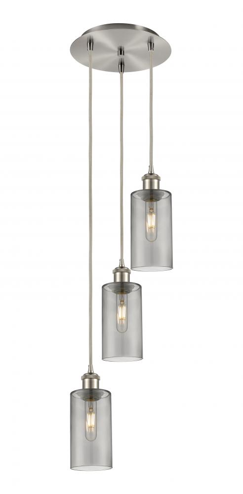 Crown Point - 3 Light - 13 inch - Brushed Satin Nickel - Multi Pendant