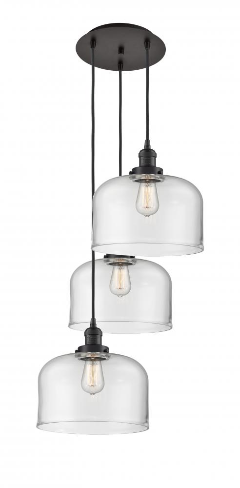 Cone - 3 Light - 18 inch - Oil Rubbed Bronze - Cord hung - Multi Pendant