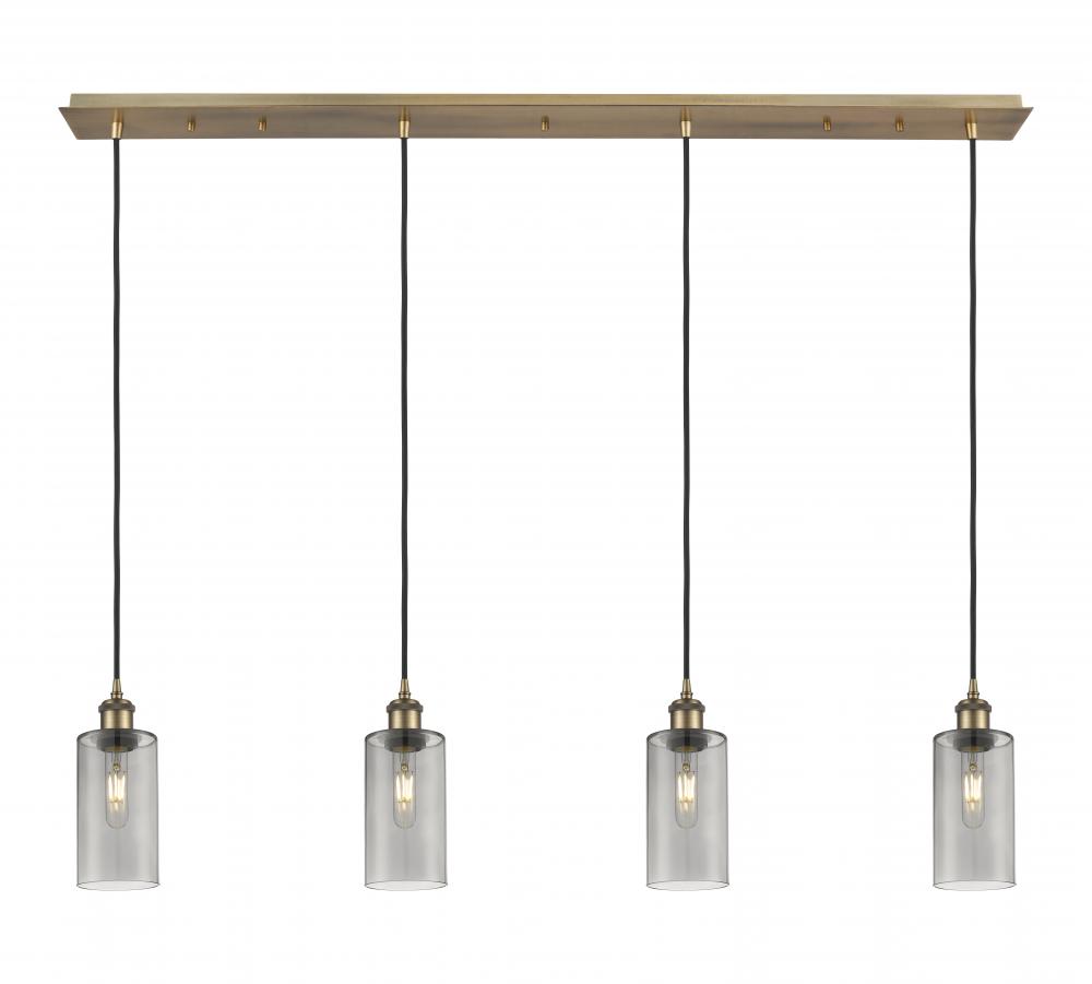 Crown Point - 4 Light - 49 inch - Brushed Brass - Linear Pendant